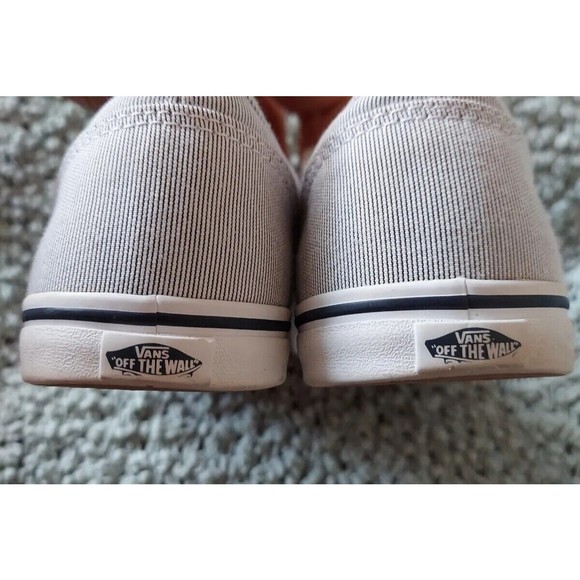 VANS Shoes Women's Blue Striped Sneakers Canvas Lace Up Low Top Sz 9 - Picture 4 of 8